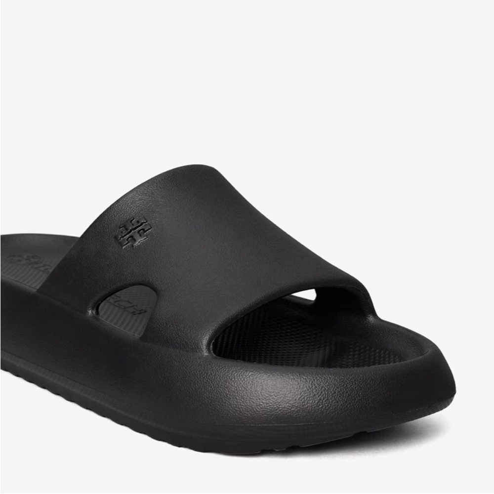 Nwt Tory Burch Black Slides Size 8 And 9 - image 7